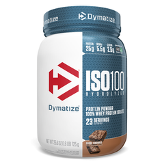 ISO100 гідролізований, 100% ізолят сироваткового протеїну, Брауні Фадж, Dymatize Nutrition, 725 г