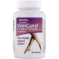 Вітаміни від варикозу та для підтримки вен для чоловіків та жінок NaturalCare (Ultra VeinGard For Men & Women) 60 капсул