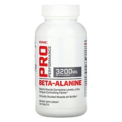 GNC, Pro Performance, бета-аланін, 3200 мг, 120 таблеток