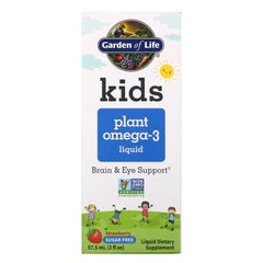 Омега-3 для детей жидкая со вкусом клубники Garden of Life (Omega-3 Kids Plant Liquid) 57.5 мл купить в Киеве и Украине