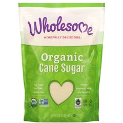 Органический тростниковый сахар, выпаренный сок сахарного тростника, Wholesome Sweeteners, Inc., 32 унции (907 г) купить в Киеве и Украине