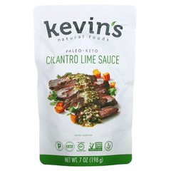 Kevins Natural Foods, Соус з коріандру та лайма, 7 унцій (198 г)