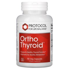 Витамины для щитовидной железы Protocol for Life Balance (Ortho Thyroid) 90 вегетарианских капсул купить в Киеве и Украине