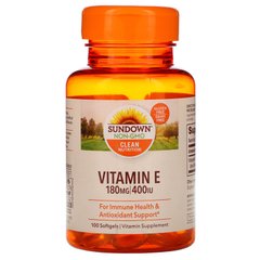 Вітамін Е Sundown Naturals (Vitamin E) 400 МО 100 капсул