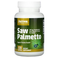 Со Пальметто, сереноя, Saw Palmetto, Jarrow Formulas, 160 мг, 120 м'яких капсул