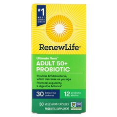 Пробіотик для людей старше 50 років Renew Life (Probiotic 30 млрд живих культур) 30 млрд живих культур 30 капсул