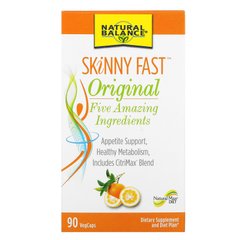 Skinny Fast, оригинал, Быстрое похудение, Natural Balance, 90 вегетарианских капсул купить в Киеве и Украине