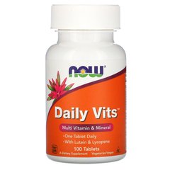 Мультивітаміни Now Foods (Daily Vits) 100 таблеток