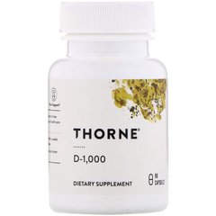 Витамин Д3 Thorne Research (Vitamin D3) 1000 МЕ 90 капсул купить в Киеве и Украине