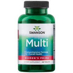 Мультивітаміни для жінок Swanson (Multi Women's Prime) 90 таблеток