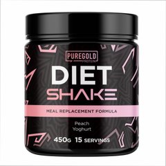 Дієтичний коктель з смаком персикового йогурка Pure Gold (Diet Shake) 450 г