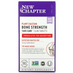 Для здоровья костей комплекс с кальцием New Chapter (Bone Strength) 180 минитаблеток купить в Киеве и Украине