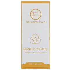 Суміш 100% чистого ефірного масла, простий цитрусовий аромат, BCL, Be Care Love, 0,34 р унц (10 мл)