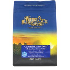 Колумбийский Excelso молотый кофе без кофеина, Mt. Whitney Coffee Roasters, 12 унций (340 г) купить в Киеве и Украине