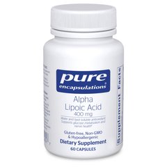Альфа-липоевая кислота Pure Encapsulations (Alpha Lipoic Acid) 400 мг 60 капсул купить в Киеве и Украине