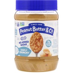 Без додавання цукру, батончик хрусткий, Peanut Butter,Co, 16 унцій (454 г)