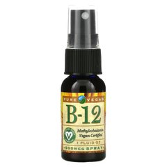 Спрей з вітаміном B12 Pure Vegan (Vitamin B12) 500 мкг 29 мл