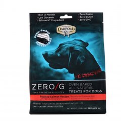 Zero / G, випічка в печі, абсолютно натуральний продукт, ласощі для собак, рецепт з обсмаженою лососем, Darford, 12 унц (340 г)