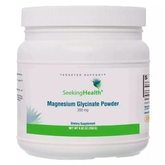 Магний Глицинат Seeking Health (Magnesium Glycinate Powder) 200 мг 250 г купить в Киеве и Украине