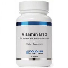 Витамин В12 гидроксикобаламин Douglas Laboratories (Vitamin B12) 2500 мкг 60 быстрорастворимых таблеток купить в Киеве и Украине