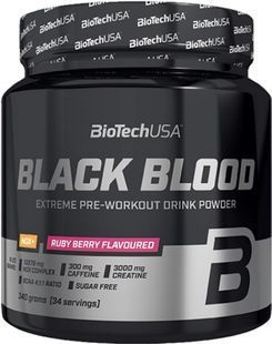 Biotech, Black Blood CAF+, Чорниця, 300 г купить в Киеве и Украине
