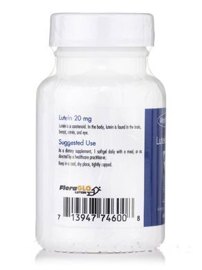Lutein, Allergy Research Group, 20 mg, 60 capsules