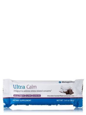 Батончики від стресу шоколад кокос Metagenics (Ultra Calm Chocolate Coconut Bar) 12 батончиків по 40 г
