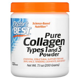 Коллаген 1 и 3 типа Doctor's Best (Collagen types 1 and 3 Powder) 200 г купить в Киеве и Украине