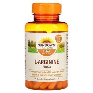 L-Arginine, L-аргинин, Sundown Naturals, 500 мг, 90 капсул купить в Киеве и Украине