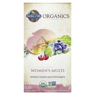 Мультивитамины для женщин Garden of Life (Women's Multi MyKind Organics) 120 таблеток купить в Киеве и Украине