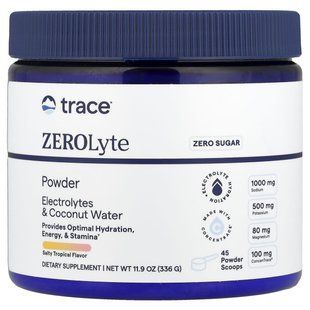 Электролиты Trace Minerals (ZeroLyte Salty Tropical) вкус соленого тропика 336 г купить в Киеве и Украине