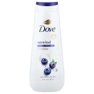 Dove, Unwind Body Wash, Blueberry + Moon Milk, 20 fl oz купить в Киеве и Украине