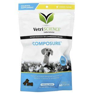 Vetriscience, Composure&trade;, For All Dogs, Chicken, 60 Bite-Sized Chews, 6.77 oz (192 g)