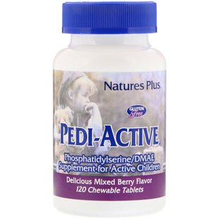 Pedi-Active, добавка для активных детей, со вкусом ягодной смеси, Nature's Plus, 120 жевательных таблеток купить в Киеве и Украине