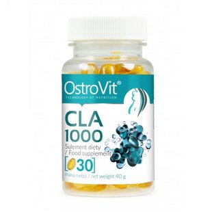 КЛК (конъюгированная линолевая кислота) 1000 OstroVit (CLA 1000) 30 капсул купить в Киеве и Украине