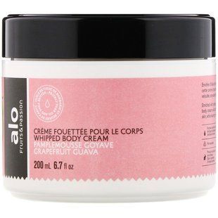 Збиті вершки для тіла, грейпфрутова гуава, Whipped Body Cream, Grapefruit Guava, Fruits,Passion, 200 мл