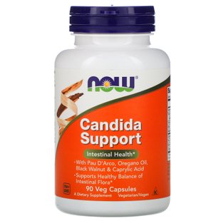 Кандида Now Foods (Candida Support) 90 вегетарианских капсул купить в Киеве и Украине