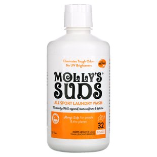 Все для Спорта, Стиральный Порошок, Molly's Suds, 32 жидких унции (964.35 мл) купить в Киеве и Украине