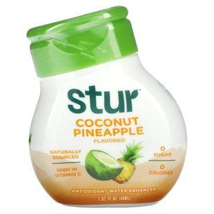 Stur, Antioxidant Water Enhancer, Coconut Pineapple, 1.62 fl oz (48 ml) купить в Киеве и Украине
