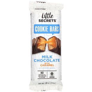 Bar of milk chocolate, caramel