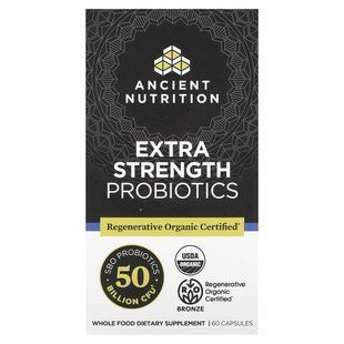 Ancient Nutrition, пробіотики з високою дією, 25 млрд КУО, 60 капсул