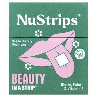 NuStrips, Beauty In A Strip&trade;, сладкая клубника, 30 полосок купить в Киеве и Украине