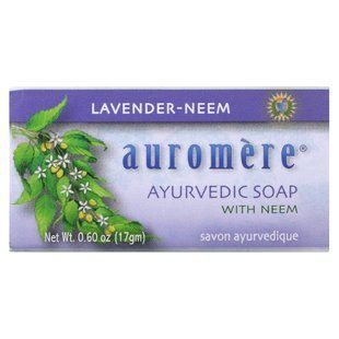 Auromere, Ayurvedic Bar Soap with Neem, Lavender-Neem, 0.6 oz (17 g) купить в Киеве и Украине