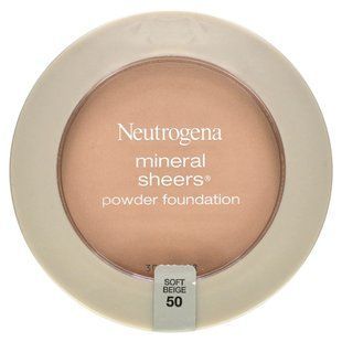 Neutrogena, Mineral Sheers, тональна пудра, ніжний бежевий 50, 9,6 г (0,34 унції)