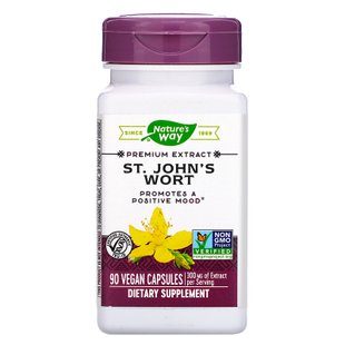 Зверобой стандартизированный Nature's Way (St. John's Wort) 300 мг 90 капсул купить в Киеве и Украине