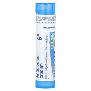 Антімоніум крудум 6C, Boiron, Single Remedies, прибл 80 гранул