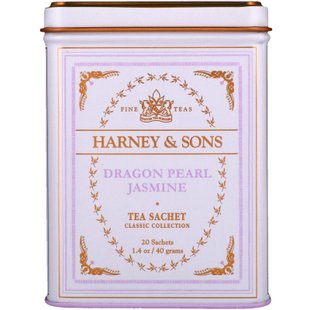 Чай с жасмином Dragon Pearl, Harney & Sons, 20 чайных саше, 1,4 унций (40 г) купить в Киеве и Украине