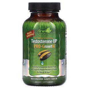 Irwin Naturals, Optimum-Strength Testosterone UP Pro-GrowtH, 60 Liquid Soft-Gels