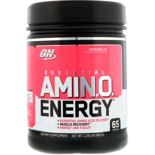 Энергетическая добавка с незаменимыми аминокислотами, Арбуз, Optimum Nutrition, 1,29 фунта (585 г) купить в Киеве и Украине