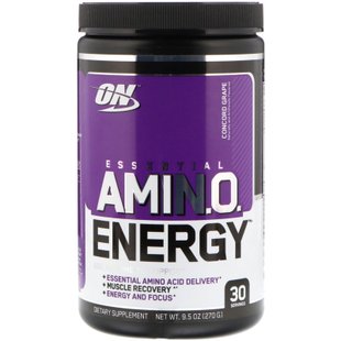 Амино энергия вкус винограда Конкорд Optimum Nutrition (Amino Energy) 270 гм купить в Киеве и Украине